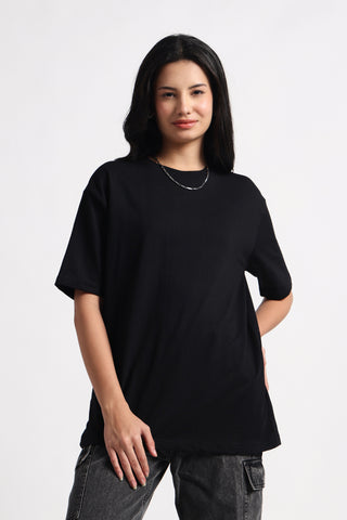Never Settle Oversize T-shirt - Black"