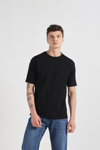 Never Settle Oversize T-shirt - Black"